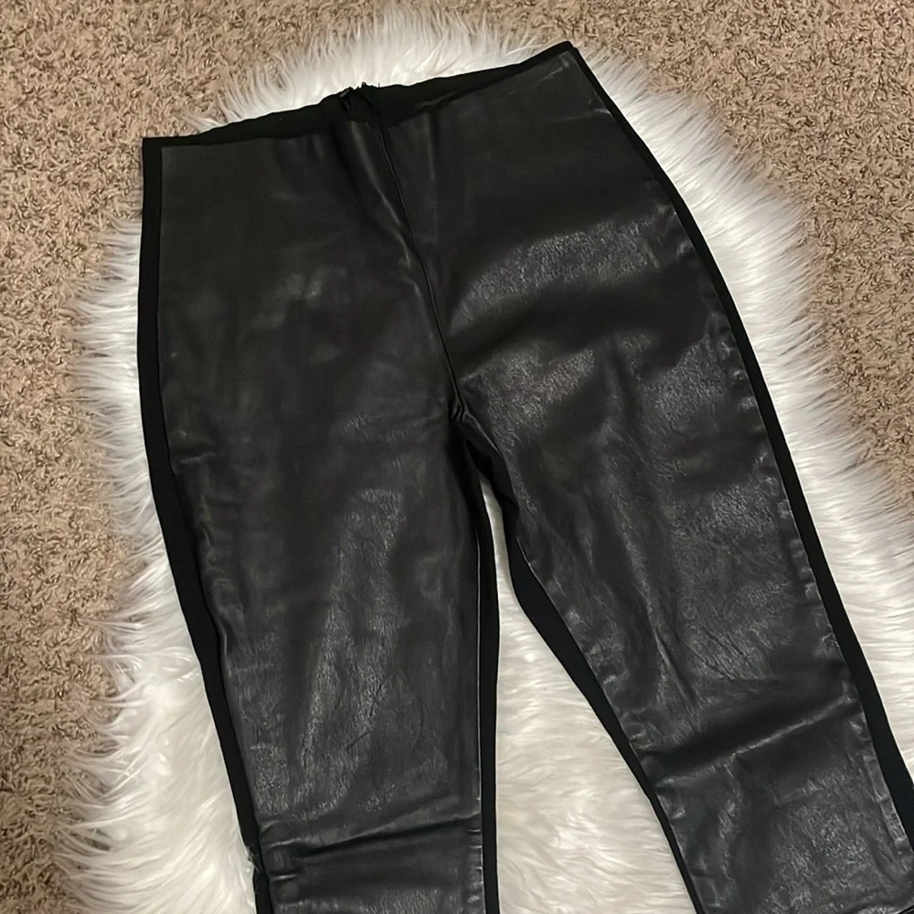 Rag and Bone Front Lamb Leather Pull On Pants - Picture 2 of 7